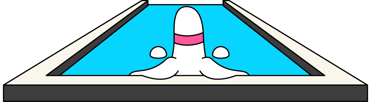 Mr. Diggle in the pool