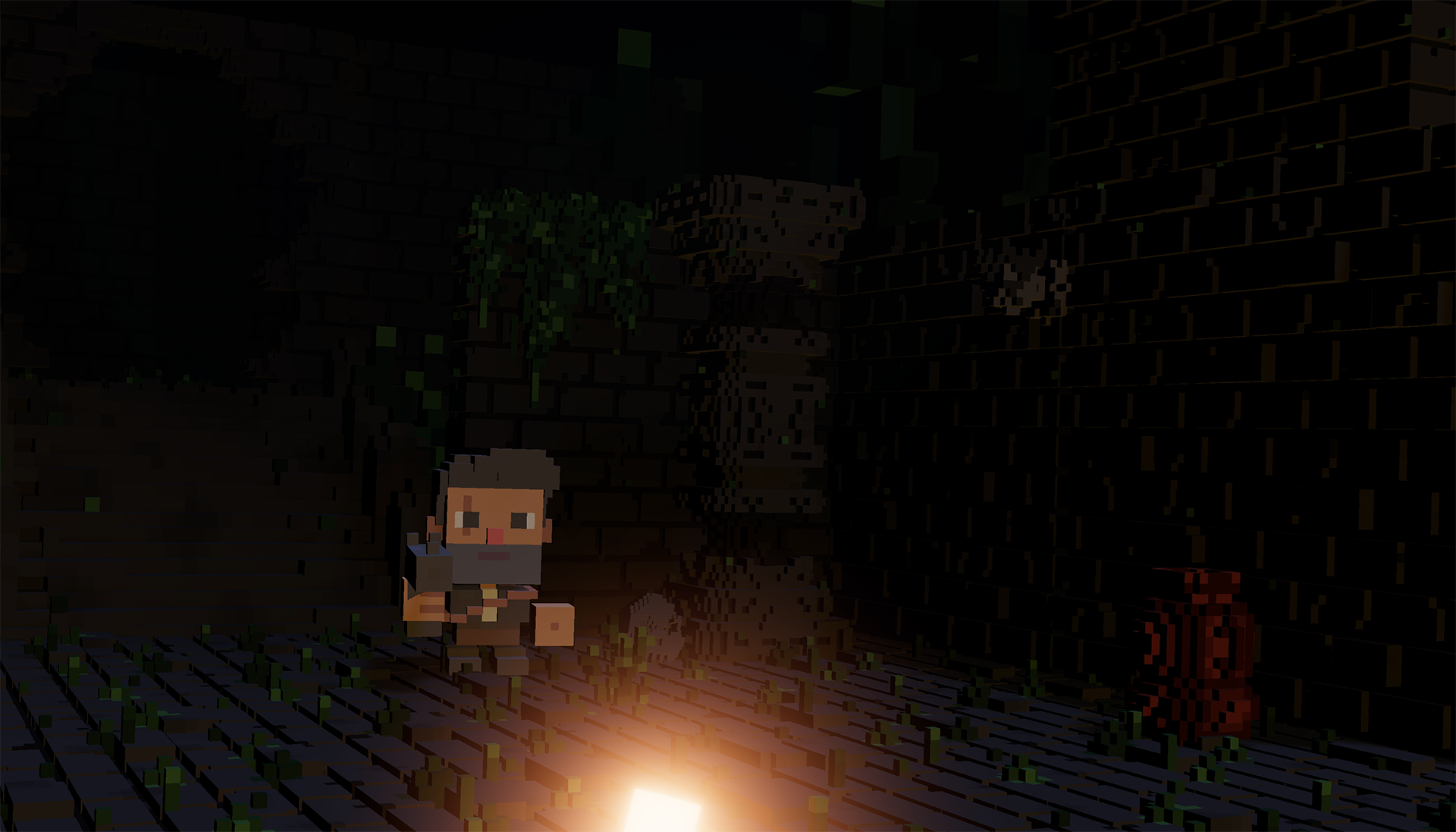 The blocky ruins of Hip To Be Square